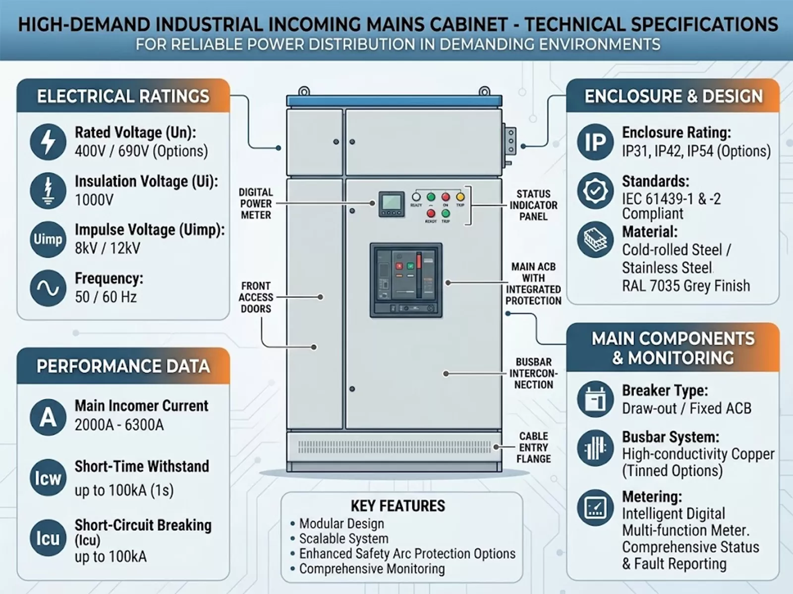 How to Choose an Incoming Mains Cabinet for a High-Demand Industrial Plant How to Choose an Incoming Mains Cabinet for a High-Demand Industrial Plant